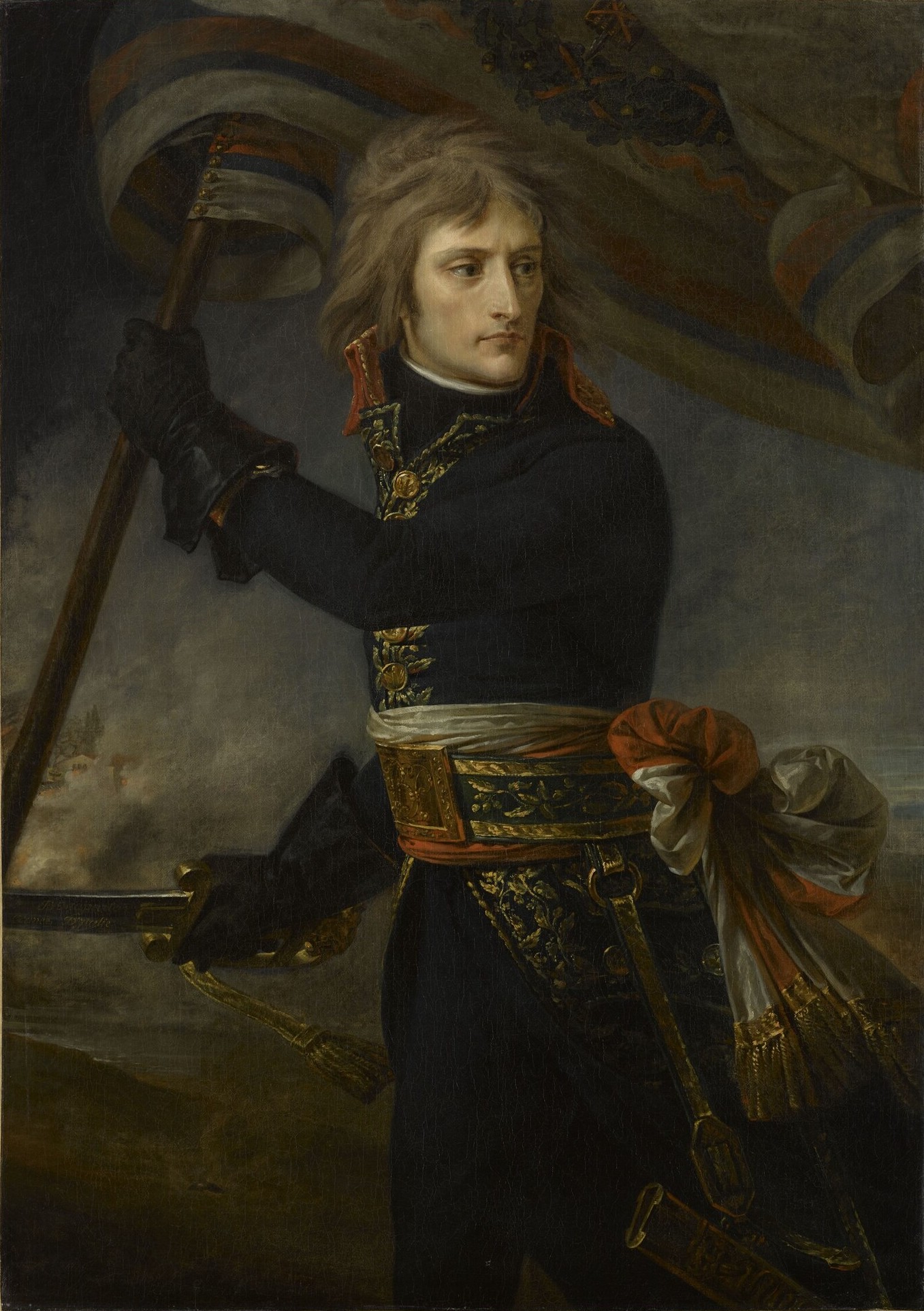 アントワーヌ＝ジャン・グロ《アルコレ橋のボナパルト》1796年